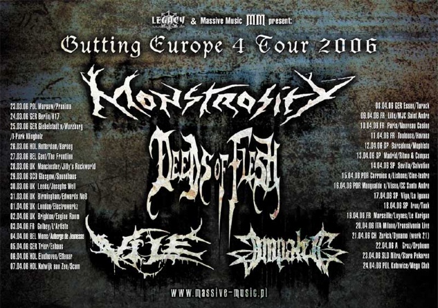 Spring 2006 tour flyer